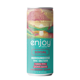 Enjoy Hemp Social THC Seltzer – 10mg THC + 62.5mg Lion’s Mane Strawberry Guava Functional Mushroom Drink