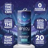 Enjoy Hemp Sleep THC Seltzer 4-Pack – THC + CBN Functional Cannabis Drink for Sleep and Relaxation Medium Potency Hemp Beverage