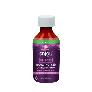 800 mg Balance 1:1 Live Rosin Delta 9 THC/CBD Syrup - Pink Lemonade (Hybrid)
