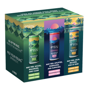 10mg THC Seltzer Mood Variety Pack | Medium Dose (Euphoria, Bliss