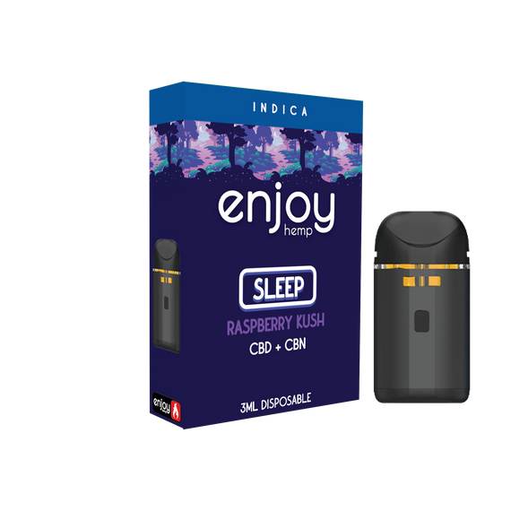 Enjoy Hemp 3ml CBD + CBN Disposable for Sleep -  Berry Kush (Indica)