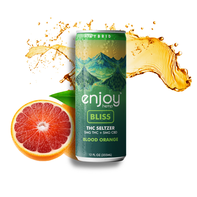 5mg THC + 10mg CBD Bliss Seltzer | Blood Orange