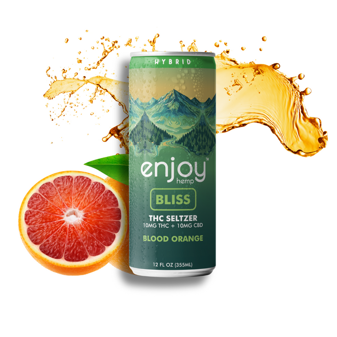 10mg THC + 10mg CBD Bliss Seltzer | Blood Orange