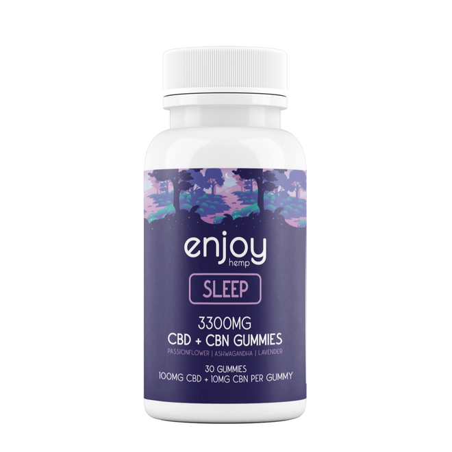 3300mg CBD Gummies For Sleep - Full Spectrum CBD + CBN + Lavender + Passionflower + Ashwagandha
