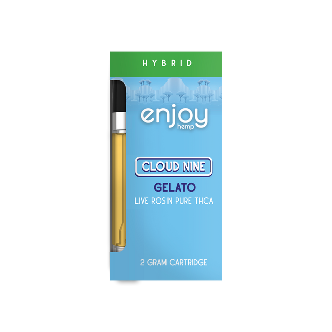 Live Rosin Pure THCA 2g Vape Cart for Cloud Nine - Gelato (Hybrid)