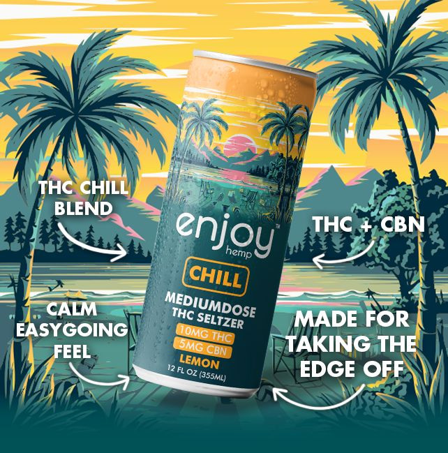 10mg THC + 5mg CBN Chill Seltzer | Lemon