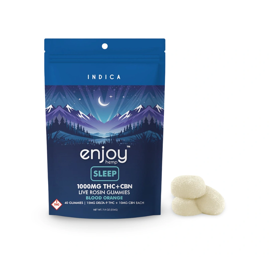 1000mg Deep Sleep THC+CBN Gummies