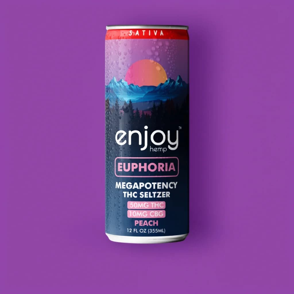 Shop Enjoy Hemp THC seltzers and cannabis drinks in multiple flavors and doses
