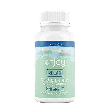 2000mg Delta-8 THC Relax Gummies | Pineapple (Indica)
