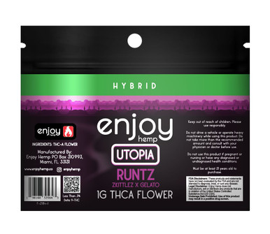 1g THCA Flower - Runtz for Utopia