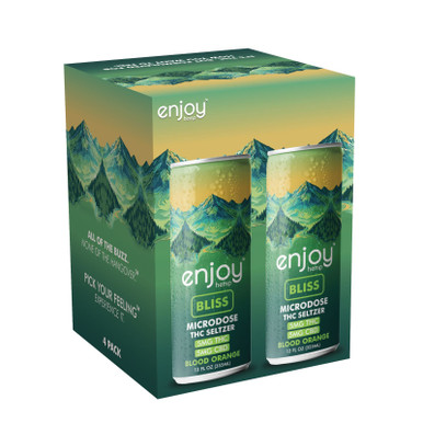 5mg THC + 10mg CBD Bliss Seltzer | Blood Orange