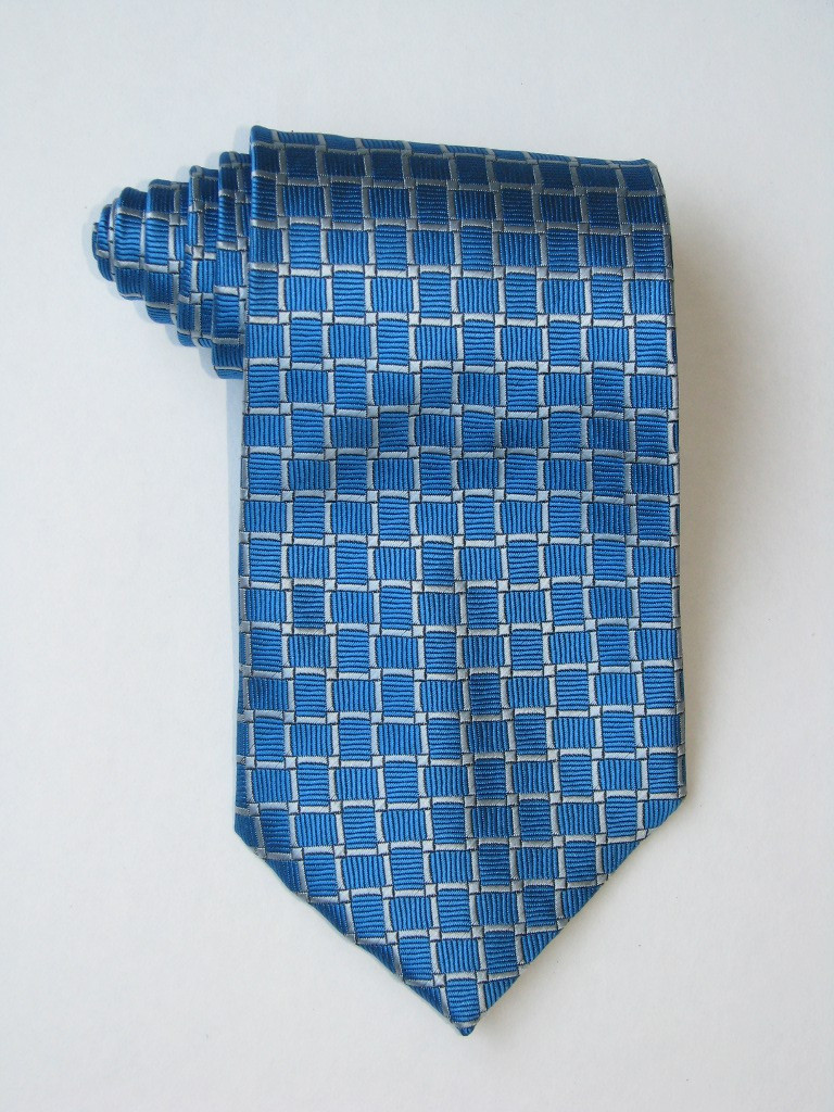 Squares Blue Tie
