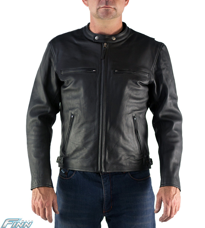 Mens Motorcycle Jackets made with Leather & KEVLAR® fiber FINN MOTO