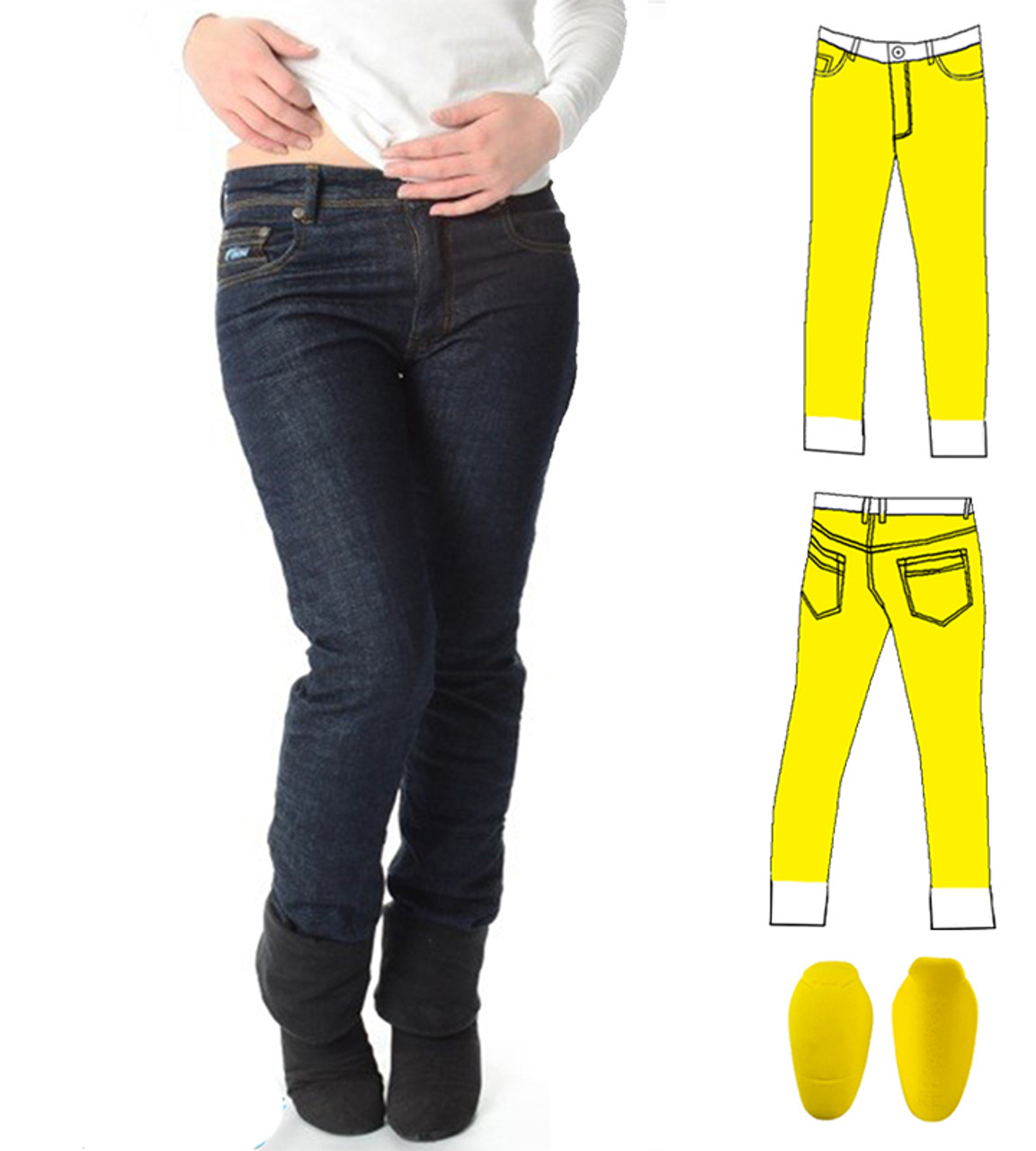 ladies kevlar motorcycle jeans