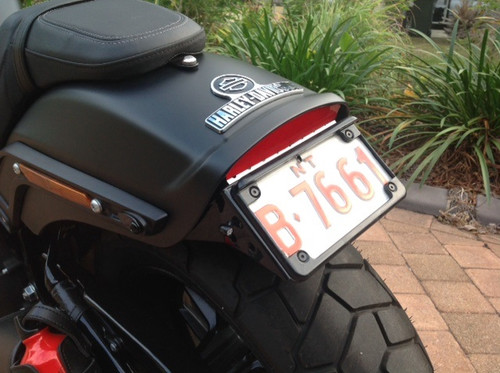 Fitted to 2018 Fat Bob with NT number plates