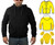 Mens Kevlar Hoodie fully lined with Kevlar. Extra Kevlar layers in shoulders & elbows. Includes CE Armour