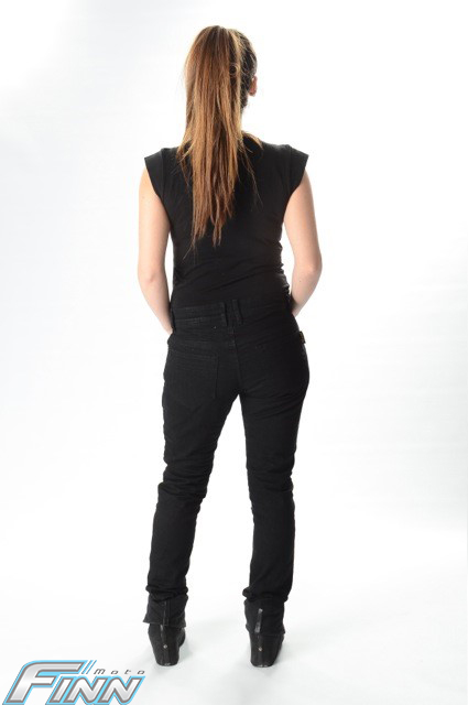 Ladies Black Motorcycle Protective Jeans