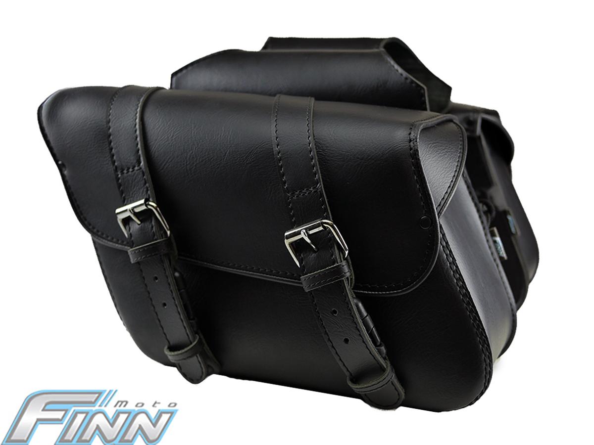 Slanted Throwover Motorcycle Saddlebags Finn moto1