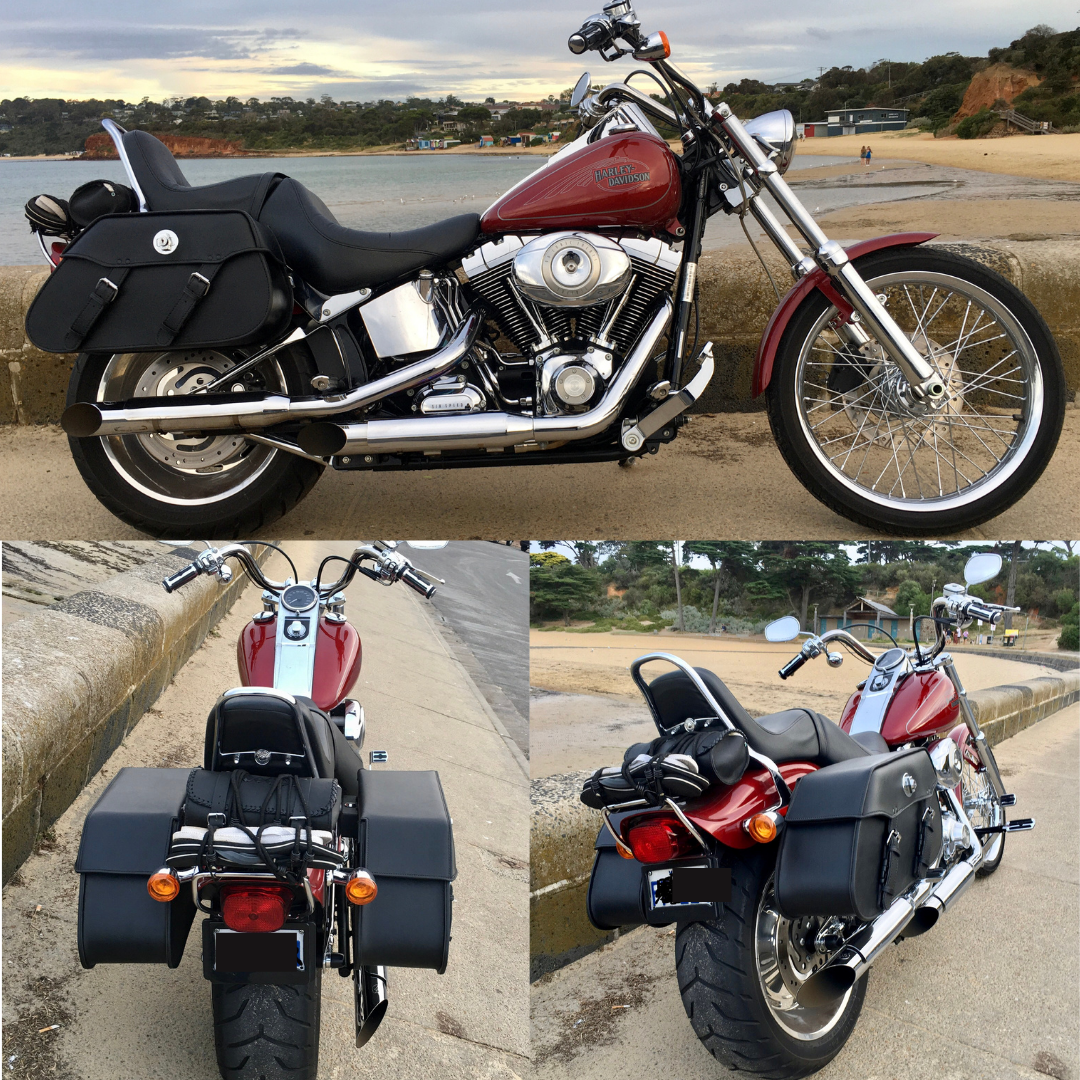 102 Tek Leather Motorcycle Saddlebags Finnmoto