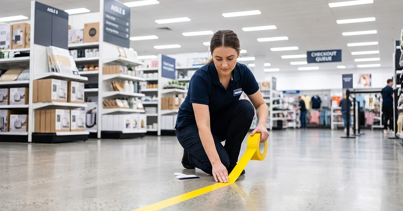 Why Retailers Turn to Tape Jungle for Floor Marking and Display Mounting Tape