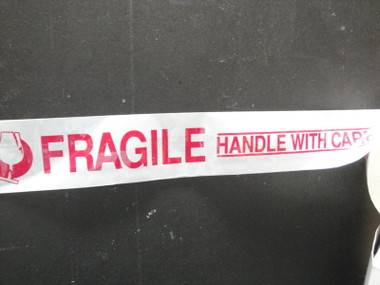 Printed Carton Sealing Tape - Fragile 2 Mil 2 in - Wholesale Prices from TapeJungle.com