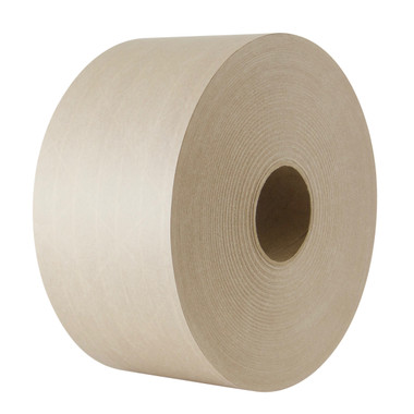 Natural Kraft, reinforced, light duty, economy grade, Water-Activated Carton Sealing Tape, manufactured with a starch based adhesive. Venom has fiberglass reinforcement in the machine direction and polyester reinforcement in the cross direction.