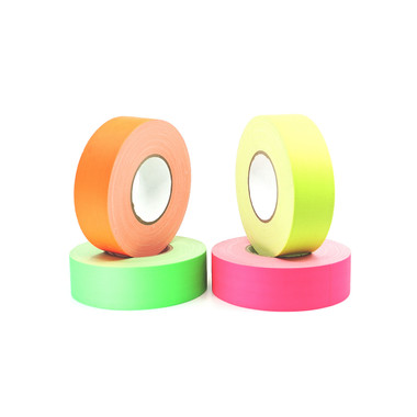 Standard Grade Fluorescent Gaffers Tape (67680F) - 4 Colors - By Case or By Roll - TapeJungle.com, The Tape Superstore.