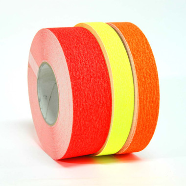 Sure Step Fluorescent (69023) - Non-Skid Safety Tapes - 3 Colors - Fluorescent Red, Fluorescent Yellow, Fluorescent Orange - 1" to 12" Rolls - 60 Feet - TapeJungle.com - 305-231-8273.
