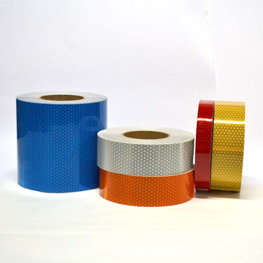 DOT (Department of Transportation) Reflexite Solid Colors Tape, 5 Year Warranty, 7 Colors: Black, Blue, Gold, Green, Orange, Red, White, All Sizes, All Colors - Call for Reflective Tape - Discount Prices (877) 284-4781