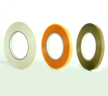 Bag Sealing Tape (9532) Available in 3 Colors: Clear, Tan, White 3/8" 24 or 96 Rolls Per Case, 180 Yards - TapeJungle.com