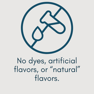 No Dyes or Artificial Flavors