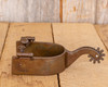 Antique Brown Engraved Buck-Stitch Spurs