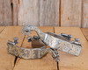 Sweet Iron Spurs with Silver Leaf Overlay