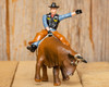Little Buster Bucking Bull & Rider - Brown