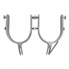 Beastmaster Saddle Bronc Spurs w/Rein Bar - Clear Coat