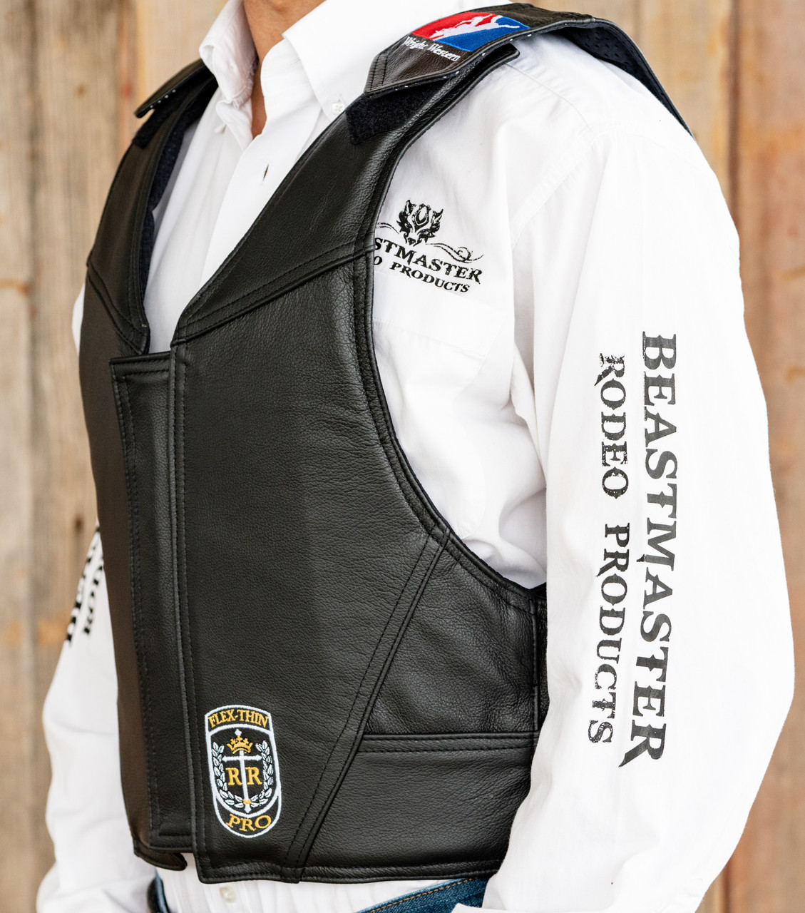 Wright Western Leather Saddle Bronc Vest - Beastmaster Pro Rodeo Gear