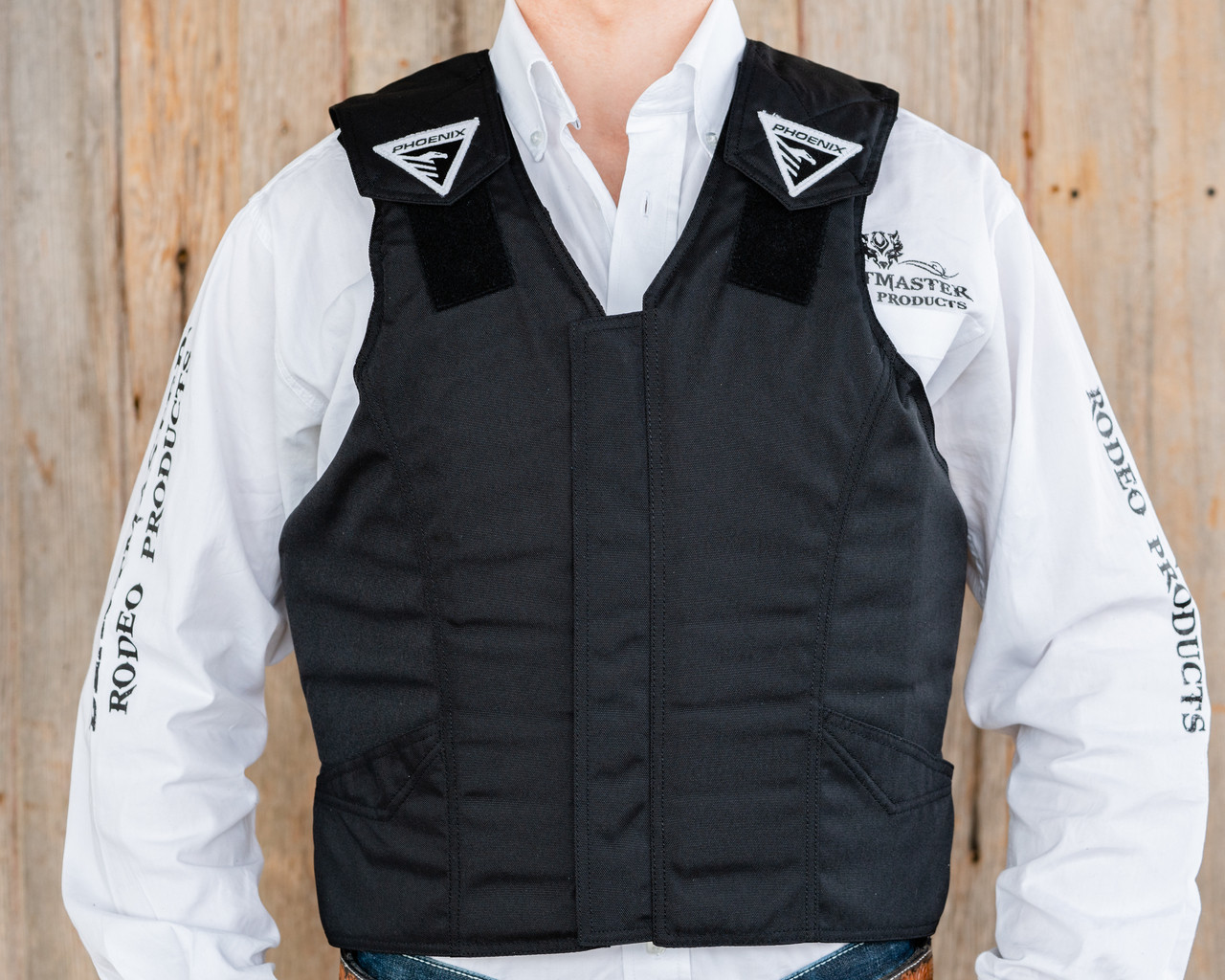 Phoenix | Adult 1225 Pro Max Vest - Rodeo Gear; Black