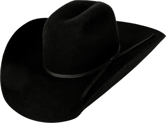Beastmaster Youth Cowboy Hat Felt 3X - Bull Rider Black