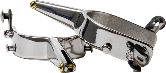 Slingin Shanks Stainless Bareback Spurs 