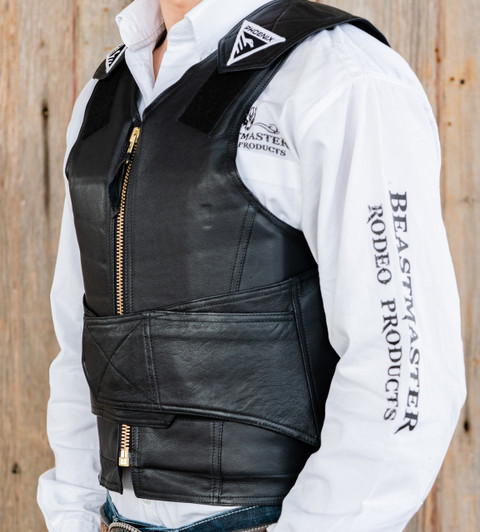 2020 Phoenix Pro Max Adult Rodeo Vest (Black) - Beastmaster Pro