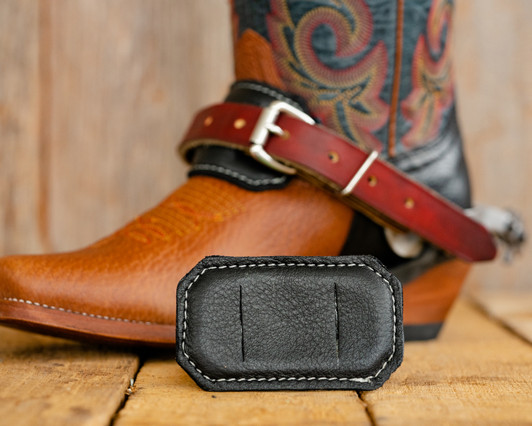 Leather Spur Strap Cover Leather Spur Strap Cover