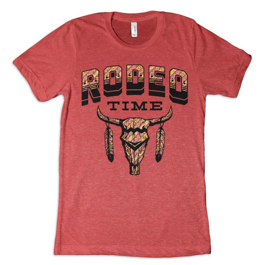 Tribal Red Rodeo Time T-Shirt Tribal Red Rodeo Time T-Shirt
