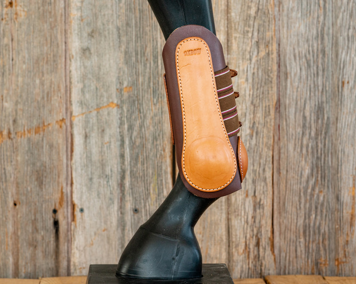 Oxbow Leather Splint Boots with Buckles