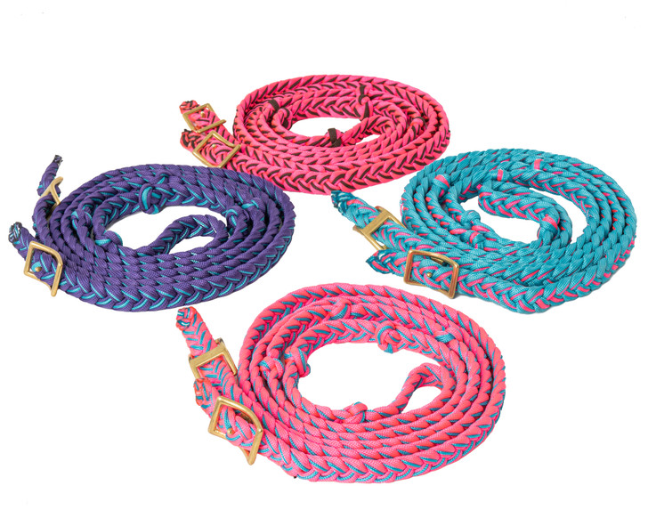 Martha Josey Braided Barrel Reins - Beastmaster Pro Rodeo Gear