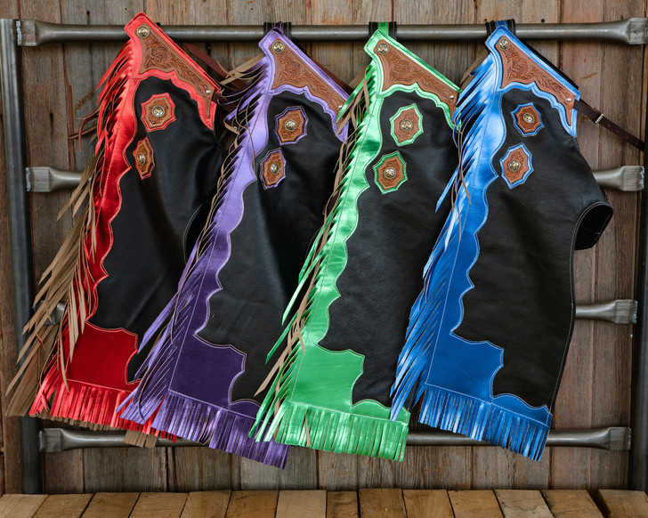 Youth Rodeo Chaps  with Leg Design