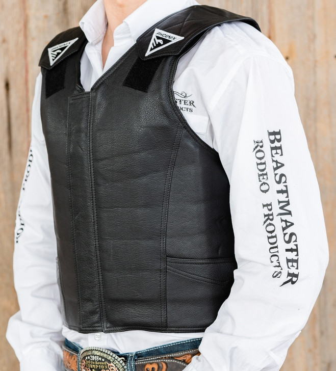 2020 Phoenix Pro Max Adult Rodeo Vest (Black) - Beastmaster Pro