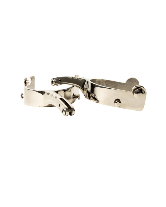 Beastmaster Stainless Steel Bull Riding Spurs