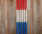 Red, White and Blue Pole Bending Poles