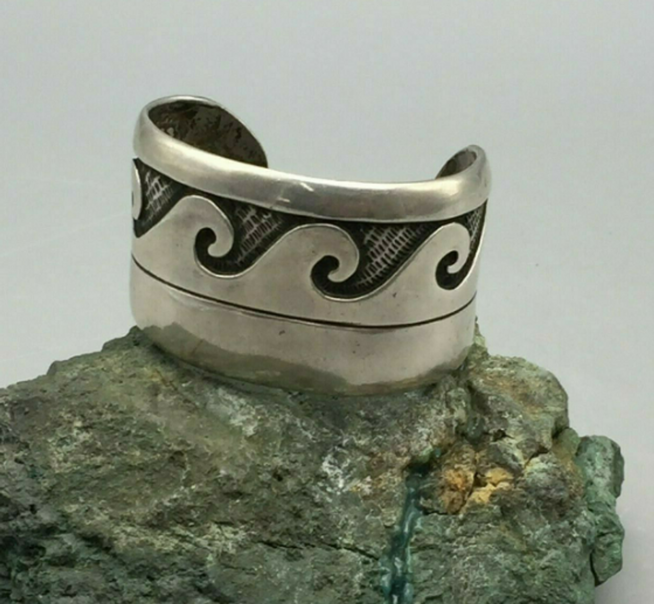 RARE! Hopi Overlay Bracelet by Harold Koruh!