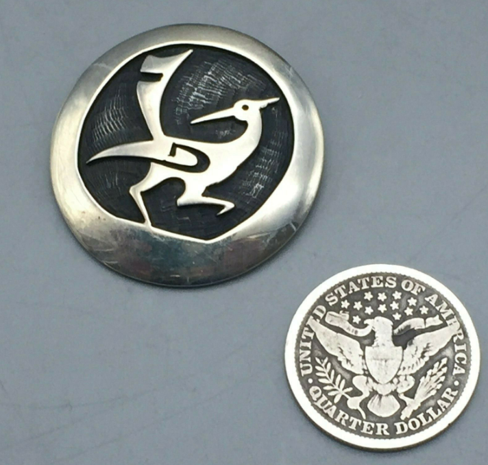 NEAT! A Vintage Hopi Overlay Pendant by Bernard Dawahoya With A